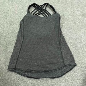 Lululemon: Good Condition Sports Bra Draped back tank top